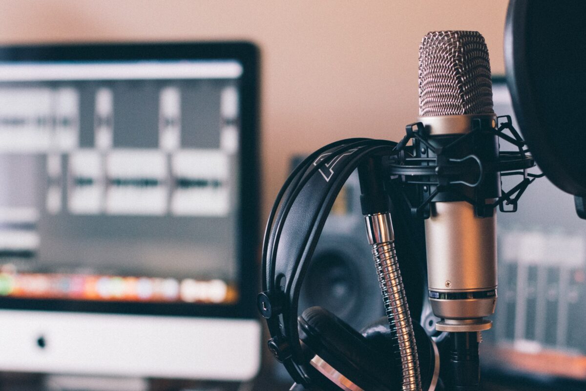 Photo of podcasting equipment by Will Francis on Unsplash
